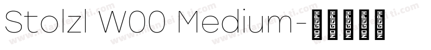 Stolzl W00 Medium字体转换